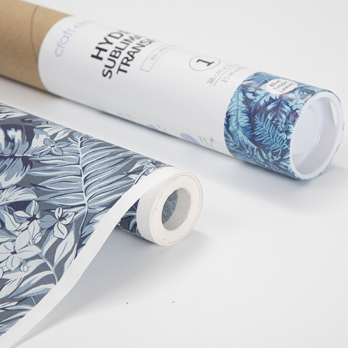 Craft Express hydrosublimation foil - Blue Tropic Leaves