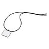 Pendentif rectangle sur cordon en caoutchouc Sublimation Transfert Thermique