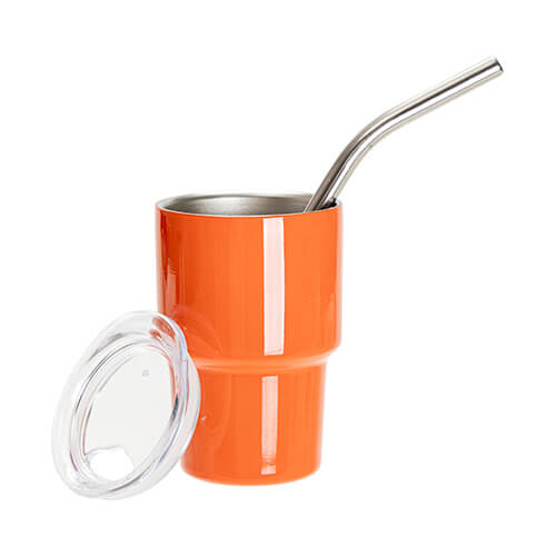Stainless steel shot glass for sublimation - orange