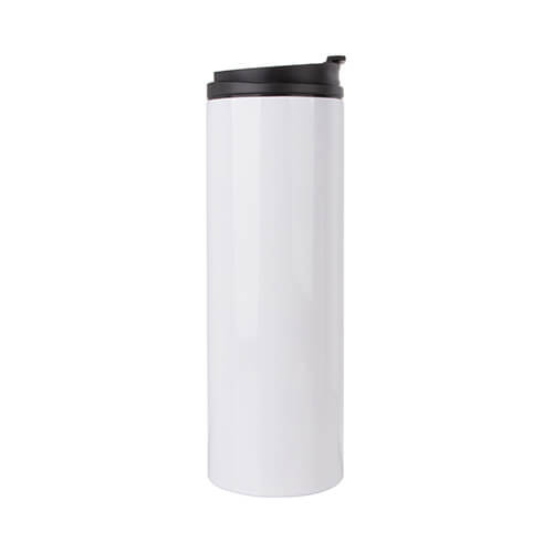 500 ml roestvrijstalen fles voor sublimatie - wit