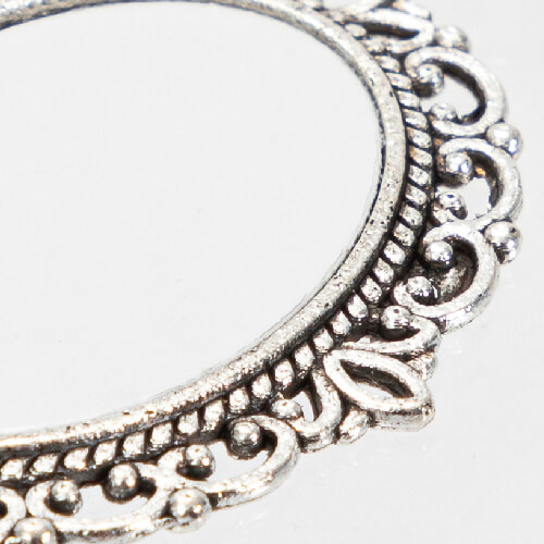 Dubbele ovale broche - veiligheidsspeld met hartvormige hanger voor sublimatie