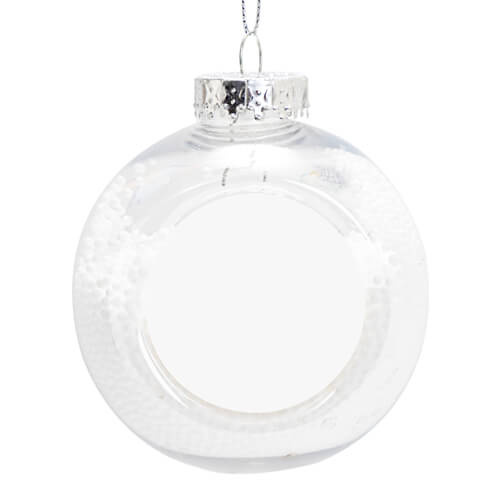 Juletræskugle Ø 8 cm til sublimering - transparent - tegneseriefigurer