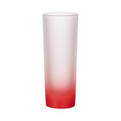 Verre dépoli pour sublimation 90 ml - dégradé rouge