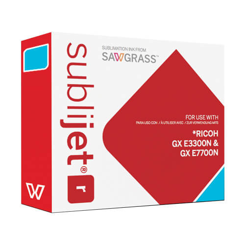 Gelinkt Sawgrass CYAAN SubliJet-R 29 ml voor Ricoh GXe3300N / GXe7700N