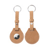 Leather key ring with belt / AirTag case for sublimation - Brown