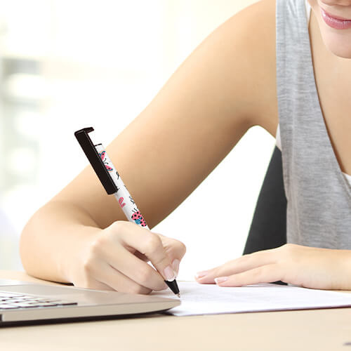 Stylo à bille à sublimation - corps blanc