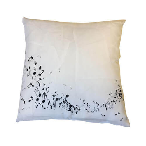 Satinpudebetræk 38 x 38 cm til sublimering - Noter
