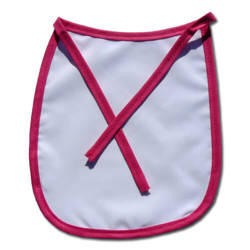Baby bib Premium pink trimming Sublimation Thermal Transfer