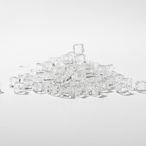 Artificial ice cubes - colorless