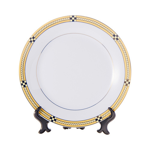Plaat 20,5 cm kuldse ornamendiga sublimatsiooni jaoks