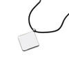 Pendentif rhombe sur cordon en caoutchouc Sublimation Transfert Thermique