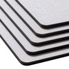 Premium fiberboard sheet for sublimation 30.5 x 30.5 cm - silver glitter