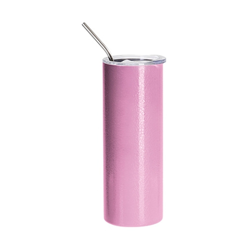 600 ml krus med krakeleret overfladeeffekt til sublimering - pink