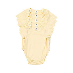 Children's body with short sleeves for sublimation - yellow