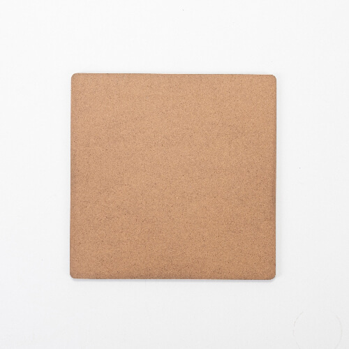 Kuitulevy sublimaatiota varten 20 x 20 x 0,3 cm - 2 kpl. - vaaleanruskea selkä