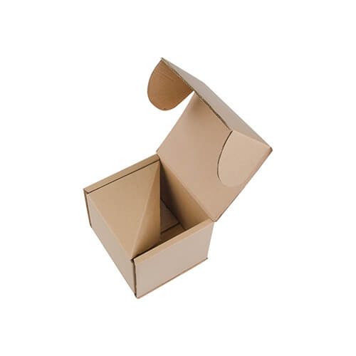Double hard brown paper box for 450 ml mugs