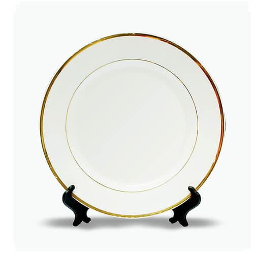 Tallerken 25 cm med bund Sublimering termisk overførsel