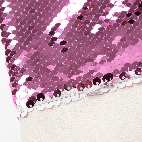 Bas de Noël à sequins rose pour sublimation