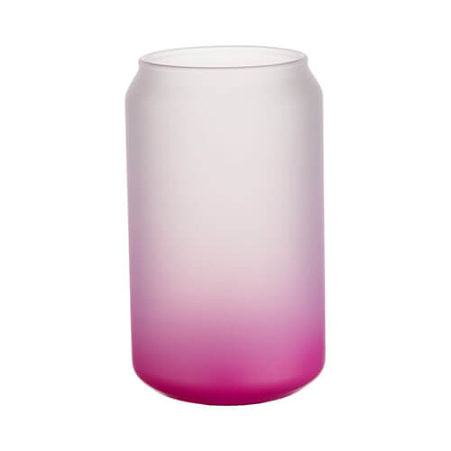 Verre dépoli pour sublimation 400 ml - dégradé mauve