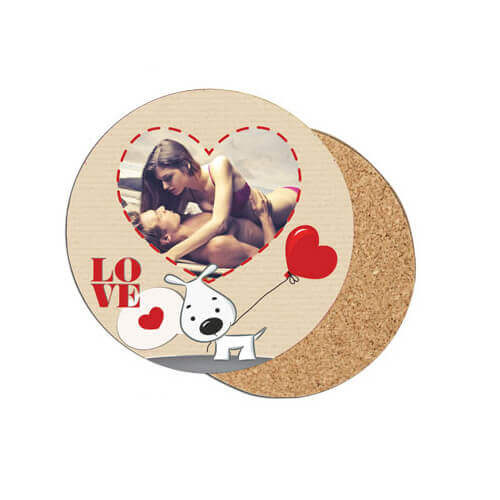 Round MDF coaster Ø 10 cm Sublimation Thermal Transfer