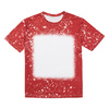 T-Shirt Cotton-Like Bleached Starry Red for sublimation