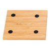 Juego de 4 posavasos de bambú para sublimación - cuadrados