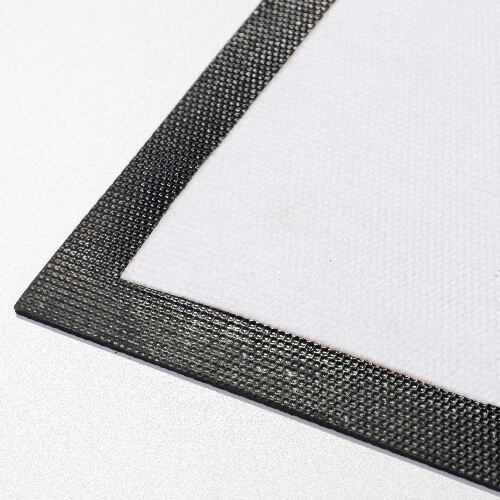 Wisser 60 x 40 cm op zwart rubber voor sublimatie