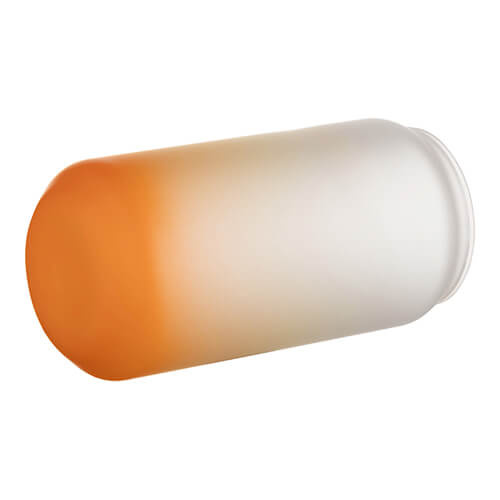 Sticlă mată de 550 ml pentru sublimare - gradient portocaliu