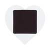 Aimant en plastique 6,5 x 6,5 cm pour sublimation - coeur