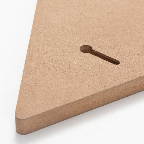 Kolmnurkne MDF fotoraam sublimatsiooni jaoks - 22,8 x 25,4 cm