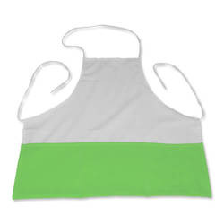 Tablier de cuisine blanc avec poches vert clair Sublimation Transfert Thermique