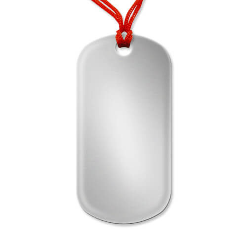 Pendentif plaque militaire petite Sublimation Transfert Thermique