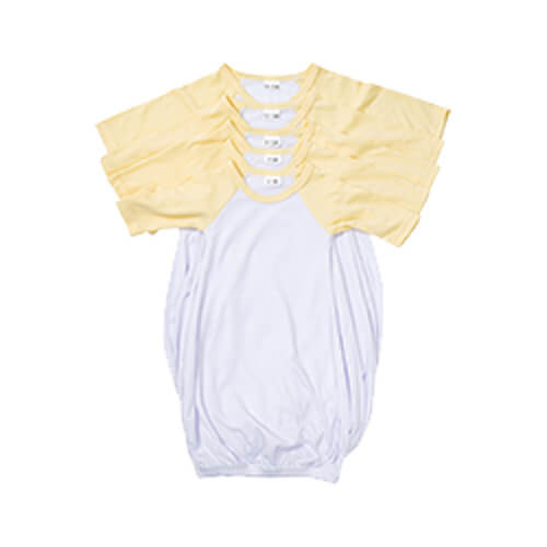Pyjama met lange mouwen voor sublimatie - gele mouwen