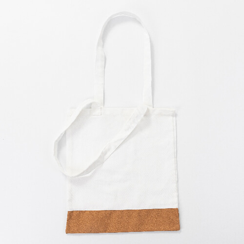 Geantă de cumpărături 32 x 36 cm din pânză și plută pentru sublimare