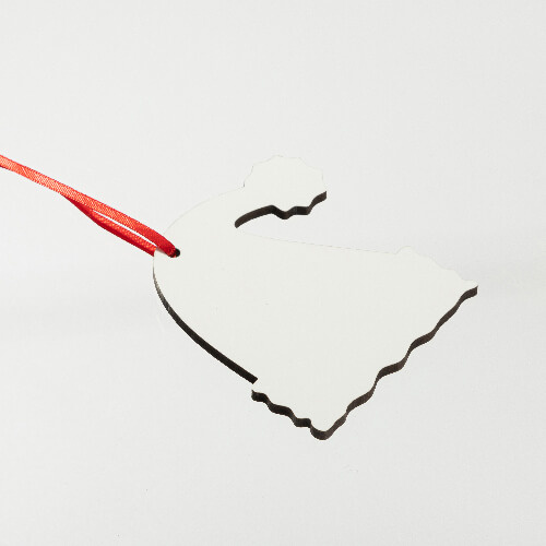 Pendentif MDF unilatéral pour sublimation - Chapeau de Père Noël