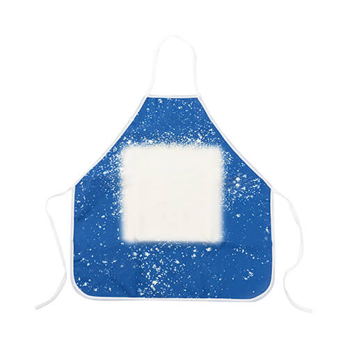 Linen apron Bleached Starry Blue for sublimation