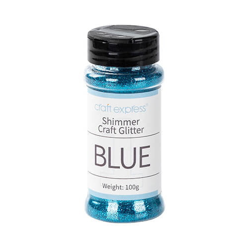 Blauwe glitter - 100 g