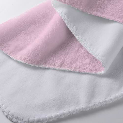 Pătură din microfibră și fleece arctic pentru sublimare - roz
