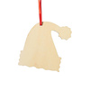 Houten kerstboomhanger voor sublimatie - kerstmuts. Mikołaj