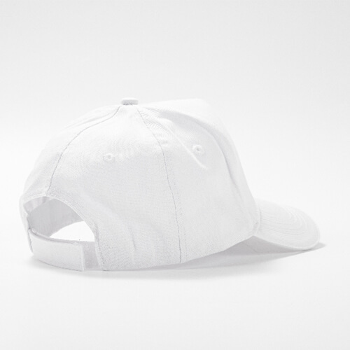 Gorra de béisbol de algodón para DTF y transferencia térmica - blanca