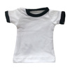 Mini T-shirt voor sublimatie met hanger - zwart 