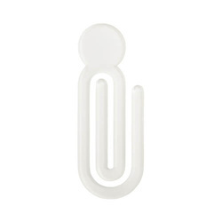 Large acrylic paper clip for sublimation - circle