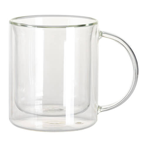 Mug en verre de 330 ml à double paroi pour sublimation