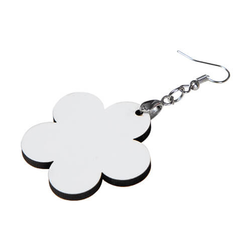 Earrings made of MDF for sublimation - flower