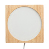 Square wooden base for LED lamp