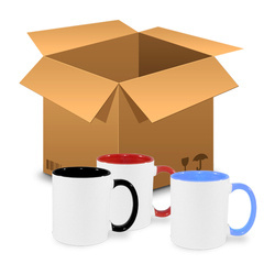 144 db 330 ml-es színes bögrék - FUNNY színkeverék - INGYENES - szublimációs papírgumi szublimációs papír szublimáció