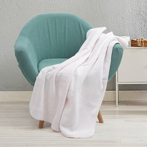 Minky filt med Sherpa-foder för sublimering - rosa