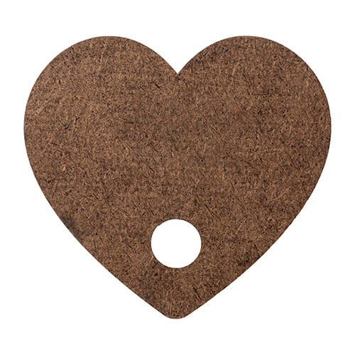 Fiberboard name badge for 780 / 900 / 1050 / 1260 ml mug for sublimation - heart