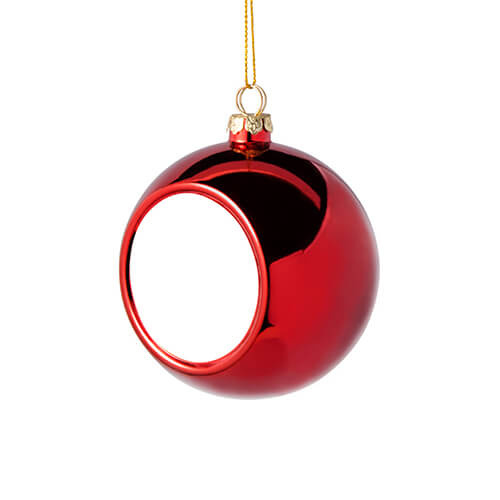 Kerstbal Ø 8 cm voor sublimatie - rood