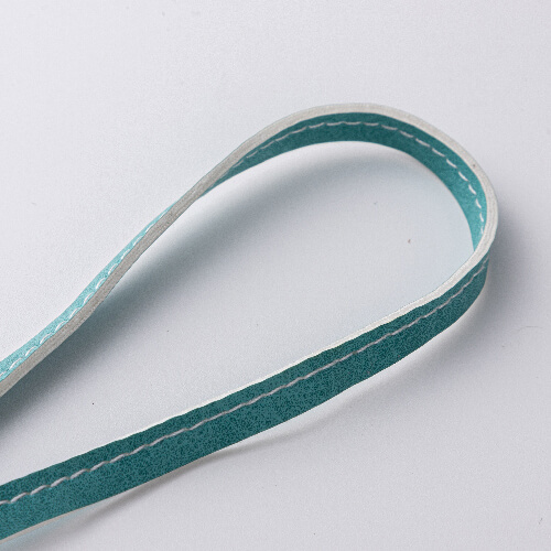 Leather charm with a luggage strap / AirTag pouch for sublimation - Green